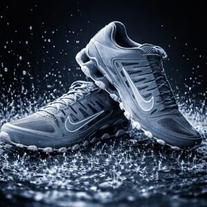 Nike Reax 8 TR Mesh Men's Workout Shoes US 9 Cool Grey & Wolf Grey 621716-010